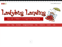 Tablet Screenshot of ladybuglanding.com